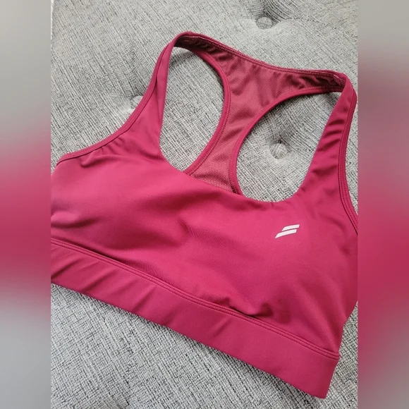 Do You Even DYE Leave Your Mark Wireless Racerback Sport Bra Size Small Burgundy - Picture 4 of 7